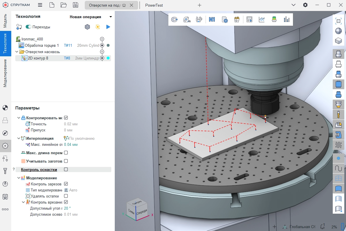 контроль оснастки