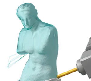 Обработка скульптур в спруткам робот